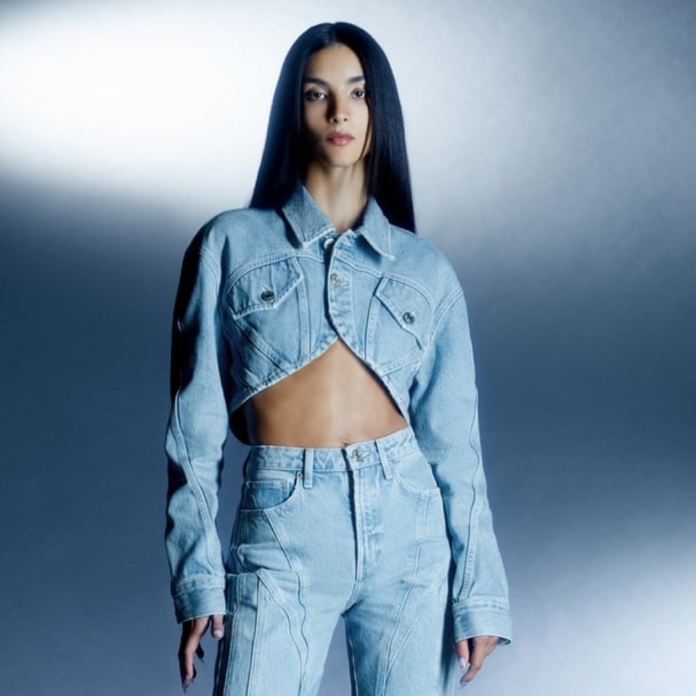CROP DENIM JACKET